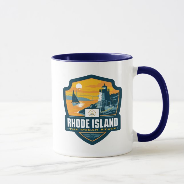 Caneca Orgulho Estatal | Rhode Island (Direita)