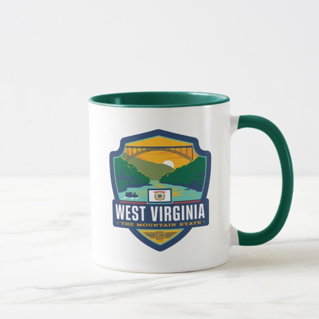 Caneca Orgulho Estatal | Virgínia Ocidental (Direita)