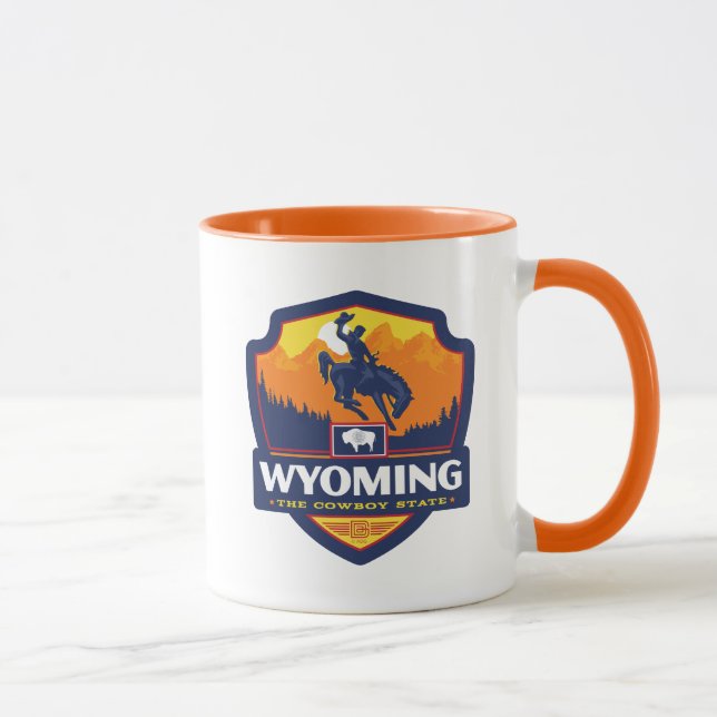 Caneca Orgulho Estatal | Wyoming (Direita)