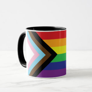 Caneca Orgulho gay Arco-Íris Sinalizador Progressivo LGBT