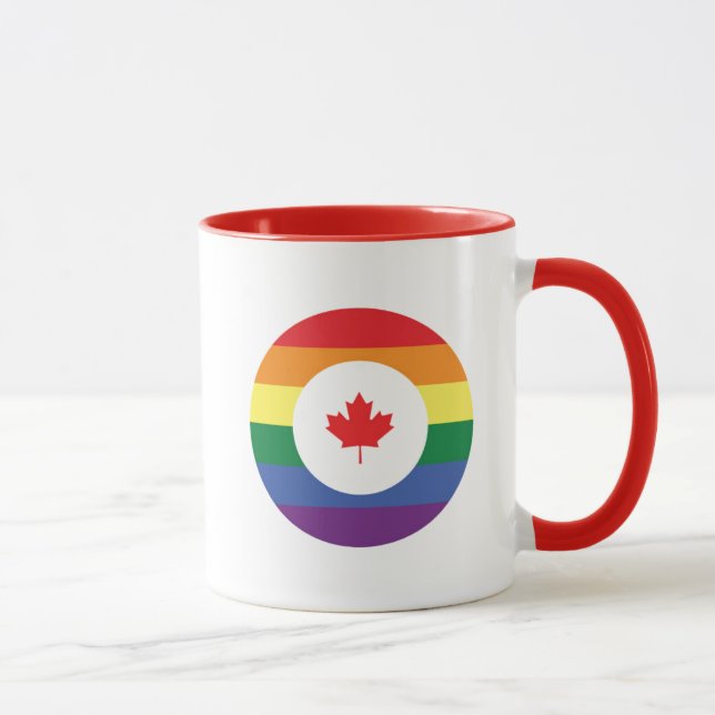 Caneca Orgulho gay do Canadá (Direita)