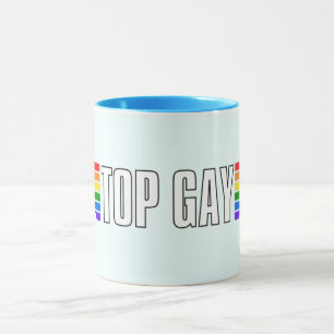 Caneca Orgulho gay superior Orgulho gay do Arco-Íris Sina