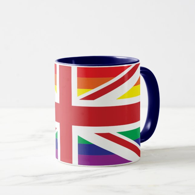 Caneca ORGULHO GAY Union JACK (Frente Esquerda)