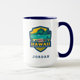 Caneca Orgulho Havaí do estado