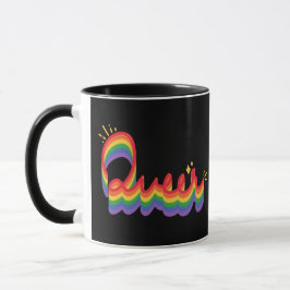 Caneca Orgulho LGBT+. Amor queer.