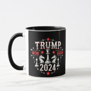 Caneca Orgulho Maga Trump Ganhou novamente o Dia da Inagu