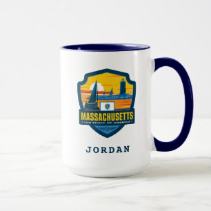 Caneca Orgulho   Massachusetts do estado