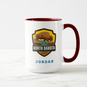 Caneca Orgulho   North Dakota do estado