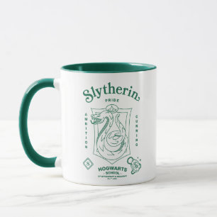 Caneca ORGULHO SLYTHERIN™ Ambição Astúcia Brasão