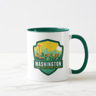 Caneca Orgulho Washington do estado