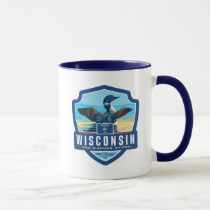 Caneca Orgulho Wisconsin do estado