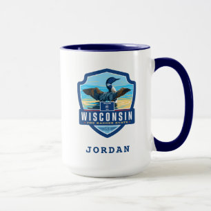 Caneca Orgulho   Wisconsin do estado