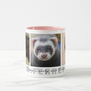 Caneca Orgulhosa Colagem Personalizada de 3 Fotografias d