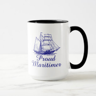 Caneca orgulhosa do chá do café de Maritimer Nov