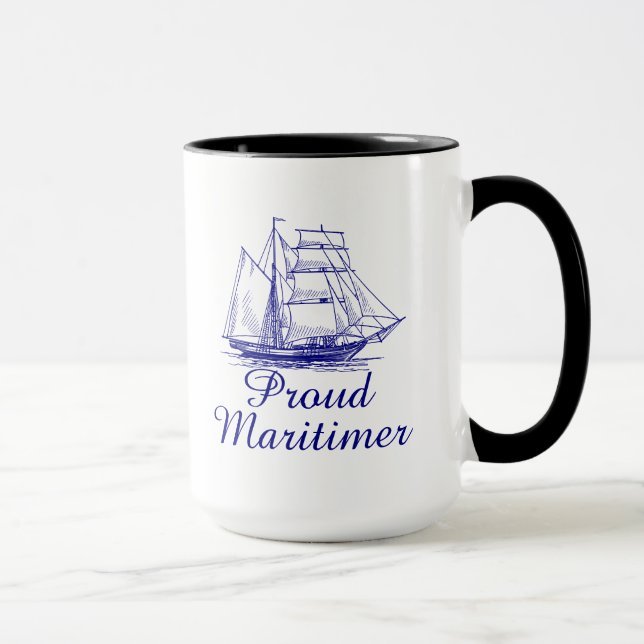 Caneca orgulhosa do chá do café de Maritimer Nova (Direita)