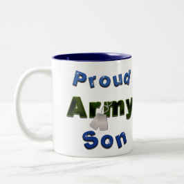 Caneca orgulhosa do filho do exército