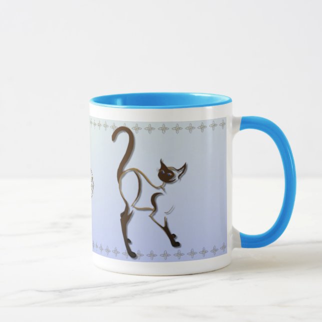 Caneca orgulhosa do gato Siamese (Direita)