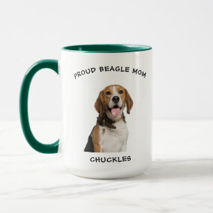Caneca Orgulhoso Beagle Mãe Personalizada Pet Dog Foto
