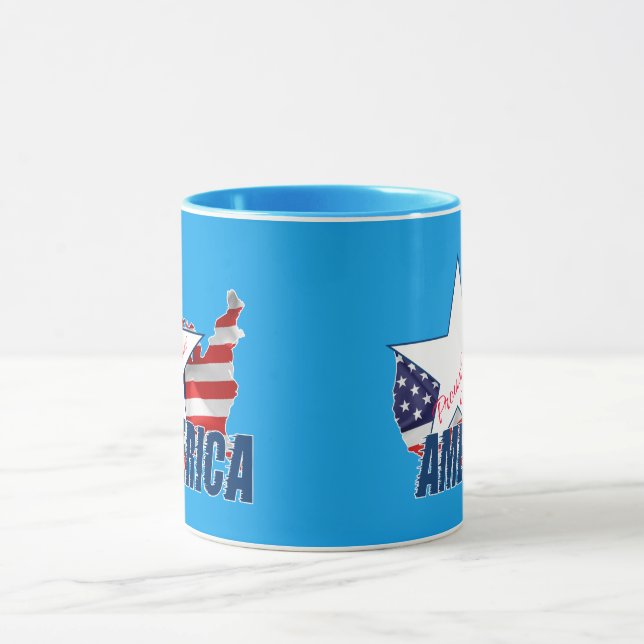 Caneca Orgulhoso de ser americano (Centro)