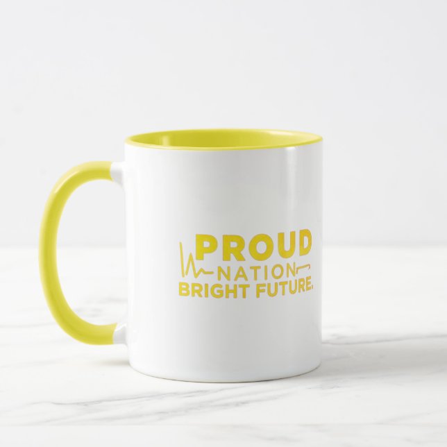 Caneca Orgulhoso Futuro Brilhante Da Nação (Esquerda)