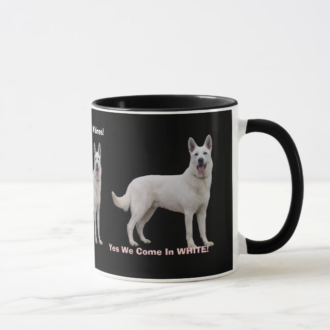 Caneca Orgulhoso ser um german shepherd branco! (Direita)