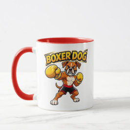 Caneca Original Design Funny Boxing Boxer Dog 