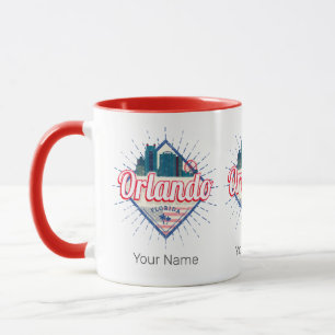 Caneca Orlando Florida EUA Skyline Vintage EUA
