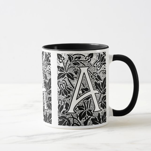 Caneca Ornamentado - Letra "A" Mug (Direita)