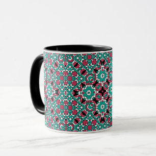 Caneca Ornamento oriental, oriental, africano, ornamento,