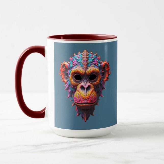 Caneca Ornate Chimp Mask (Esquerda)