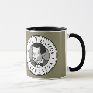 Caneca - orquestra de Benoit (logotipo de B&W)