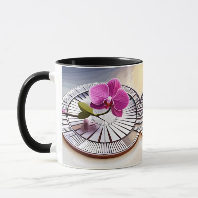 Caneca Orquídeas Rosa Expectativas em Prata (Esquerda)