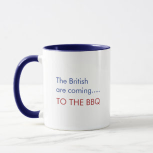 Caneca Os britânicos estão vindo para o CHURRASCO engraça