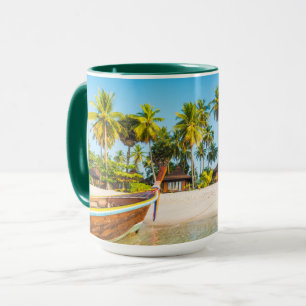 Caneca Os bungalows da estância turística na praia