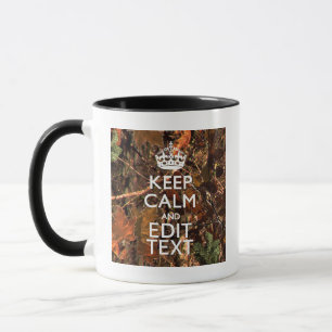 Caneca Os Caçadores Querem Camuflagem Mantenha Calmo O T