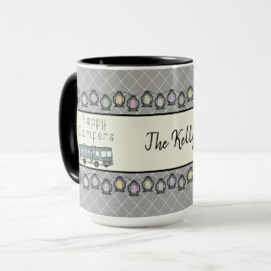 Caneca Os campistas felizes personalizaram o rv