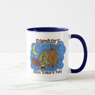 Caneca Os campistas têm o divertimento de S'More