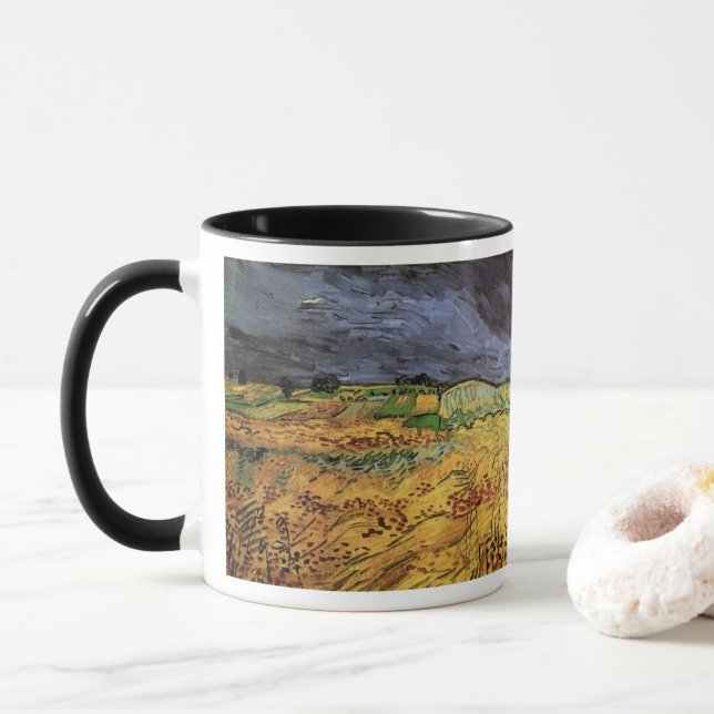 Caneca Os Campos por Vincent van Gogh (Com Donut)