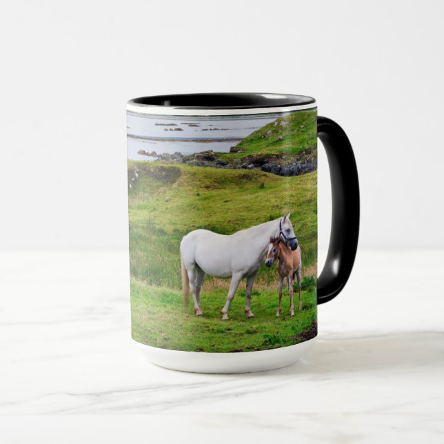 Caneca Os Cavalos de Connemara | Galway, Irlanda (Frente Esquerda)