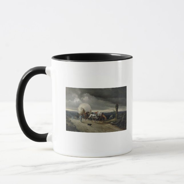 Caneca Os cavalos que tiram carros levantam um monte, (Esquerda)