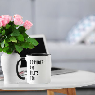 Caneca Os Co-Pilotos Também São Pilotos, Engraçada Cotaçã
