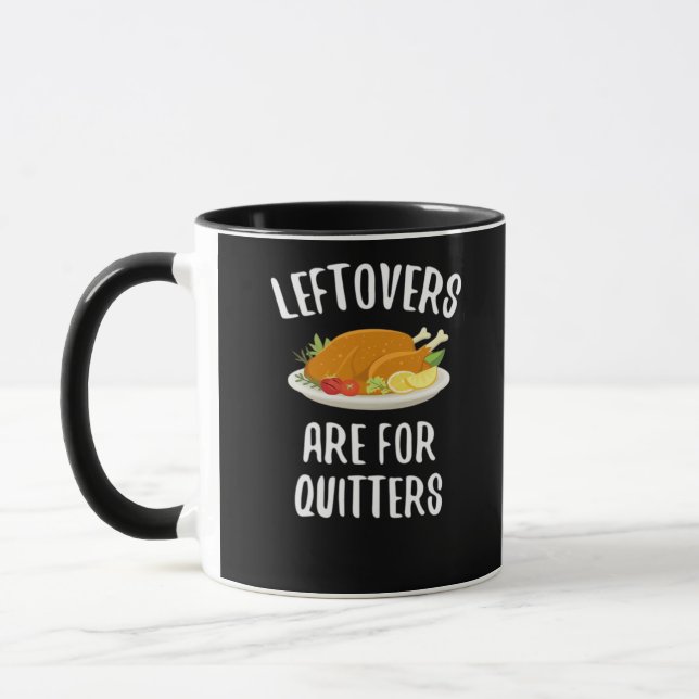 Caneca Os Descansos De Ação De Graças São Para Quitters C (Esquerda)
