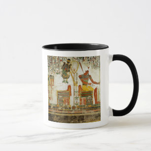 Caneca Os deuses Osiris e Atum, do túmulo de