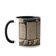 Os Dez Mandamentos Do Café Mug