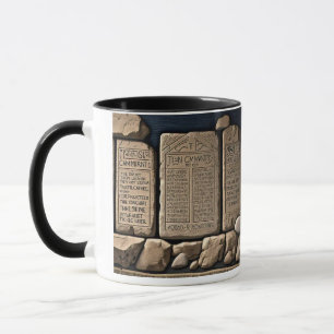 Caneca Os Dez Mandamentos Do Café Mug
