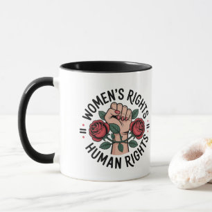 Caneca Os direitos das mulheres são direitos humanos