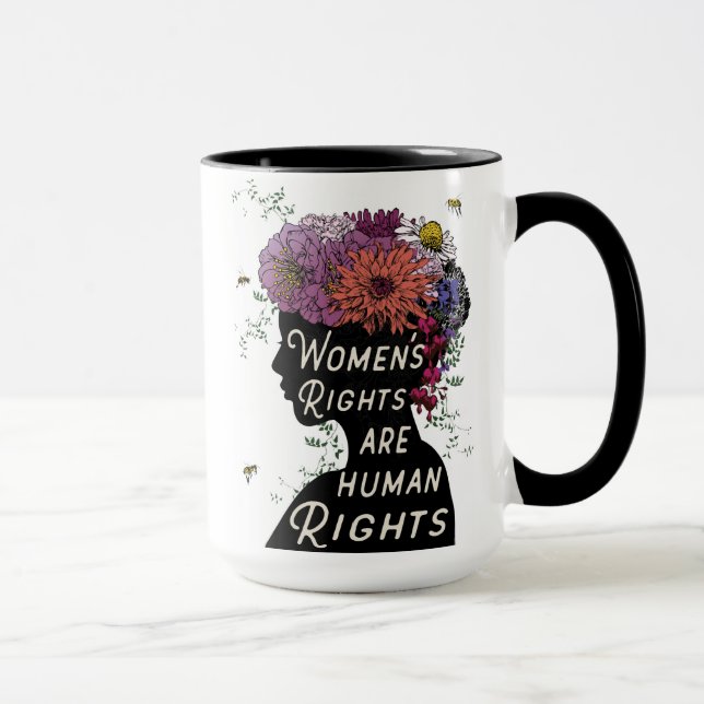 Caneca Os direitos das mulheres são direitos humanos - (Direita)