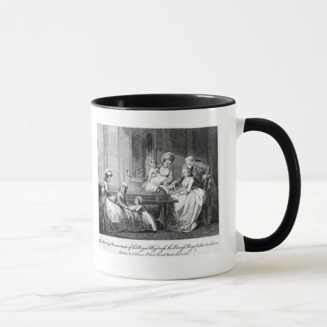 Caneca Os divertimentos da manhã da família real (Direita)