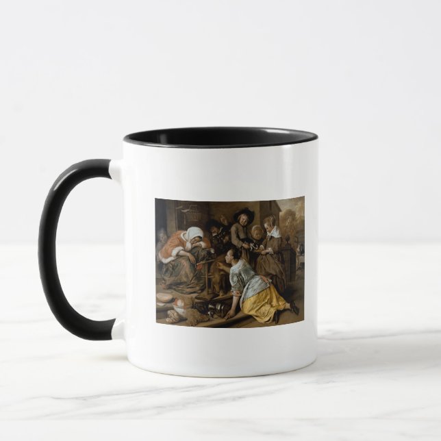 Caneca Os efeitos do Intemperance, c.1663-65 (Esquerda)