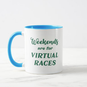 Caneca Os Finais De Semana São Para Rases Virtuais
